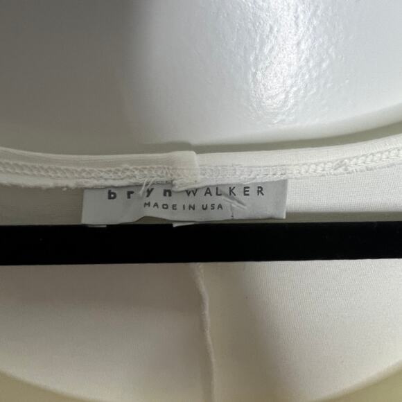 Bryn Walker Liam Tunic Cream Round Neck Modal Blend Size Large - Picture 6 of 8